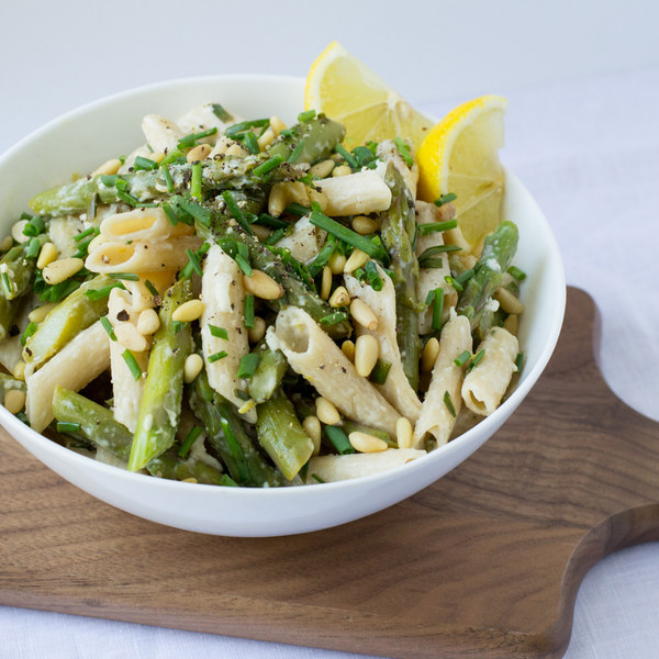 Recipe pasta asparagus goat cheese Recipe pasta asparagus goat cheese